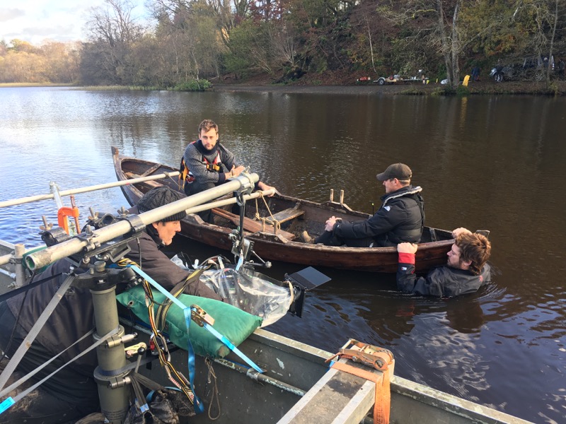 on set for Outlaw King